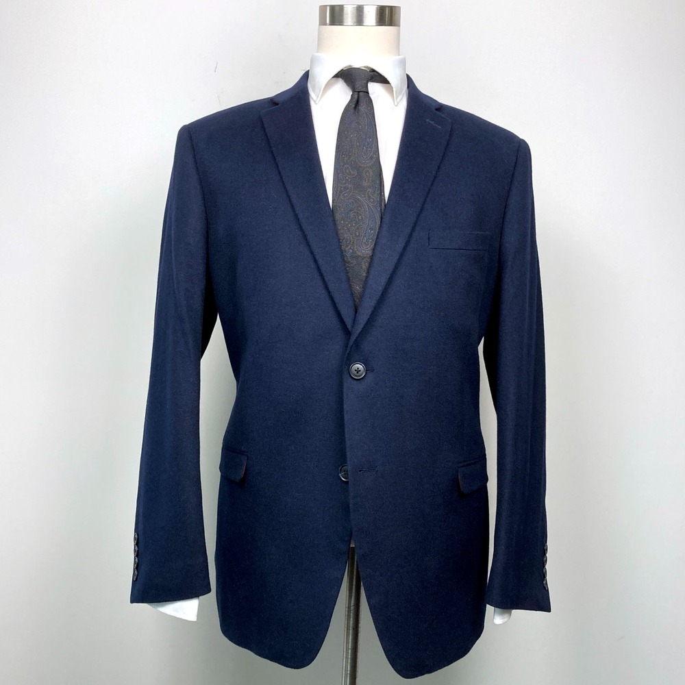 US POLO ASSN Men's Sport Coat Blazer 46R Wool Cashmere Silk E111662